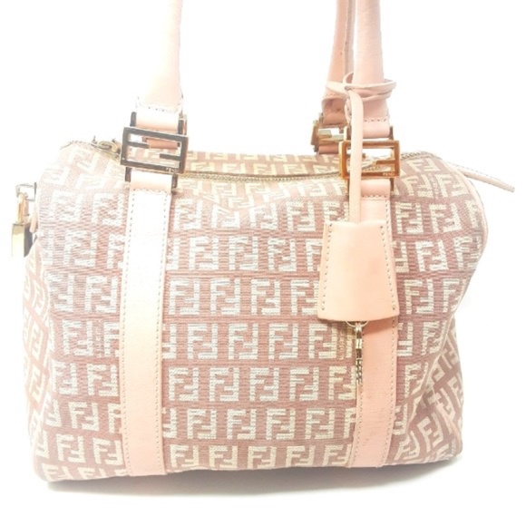 Fendi Handbags - Fendi Zucchino Forever Boston Bag Mini